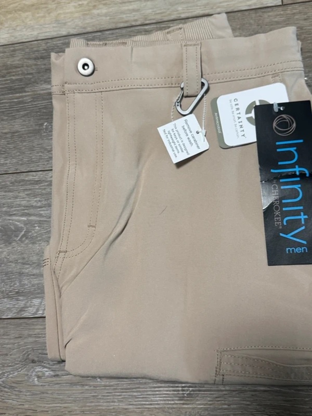 Men's Tan Utility Work Pants - Durable Straight Leg - Picture 3 of 5
